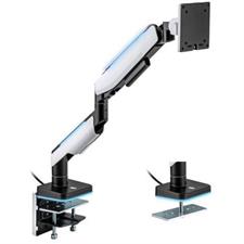 MXG HMA-12R Heavy Duty RGB Gaming Monitor Arm, Matte White