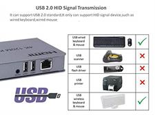 4K 120M HDMI KVM Extender Transmitter Receiver Over Cat5/5e/Cat6 Rj45 Ethernet Cable Support USB Mouse Keyboard Touch