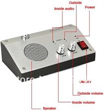 ZDL 9908 Bank/ Office/ Store/ Station Counter Window Intercom System, Dual-Way Intercommunication Microphone, Interphone System