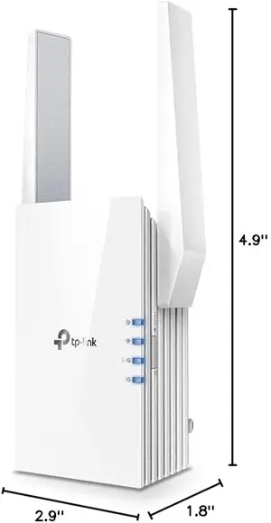 TP-Link AX1500 WiFi Extender Internet Booster, WiFi 6 Range Extender Covers up to 1500 sq.ft and 25 Devices,Dual Band up to 1.5Gbps Speed, AP Mode w/Gigabit Port, APP Setup, OneMesh Compatible(RE505X)