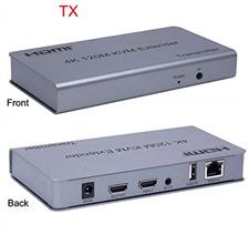 4K 120M HDMI KVM Extender Transmitter Receiver Over Cat5/5e/Cat6 Rj45 Ethernet Cable Support USB Mouse Keyboard Touch
