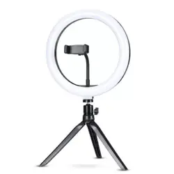 Powerpak MJ33 13"/33cm RGB Ring Light with Mini Light Stand for YouTube | Photo-Shoot | Video Shoot | Live Stream | Reels | Makeup & Vlogging, White, 13 inch