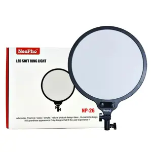 NeePho NP-26 | 26cm LED Ring Light | 360° Rotatable | 3 Color Modes | Perfect for Content Creation