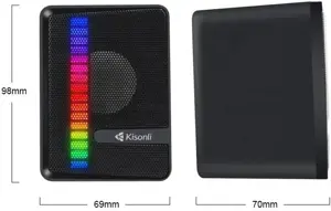 KISONLI Speakers-X14-PC RGB USB COMPACT BLACK