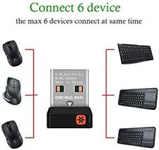 Logitech Unifying Receiver, 2.4 GHz Wireless Technology, USB Plug Compatible with all Logitech Unifying Devices like Wireless Mouse and Keyboard, PC / Mac / Laptop