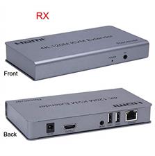 4K 120M HDMI KVM Extender Transmitter Receiver Over Cat5/5e/Cat6 Rj45 Ethernet Cable Support USB Mouse Keyboard Touch