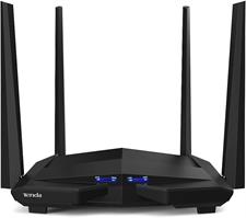 Tenda AC10 Smart Gigabit Wi-Fi Router AC1200 Dual Band High Speed Wireless Internet Router Long Range Coverage Parental Control Beamforming+ MU-MIMO + Smart WiFi App Management