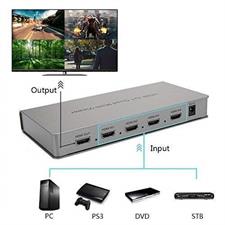 4X1 HDMI Multi-Viewer HDMI Quad Screen Real Time Multiview With HDMI Seamless Switcher Function Full 1080P & 3D Support 5 Modes for PS3/PC/STB/DVD (4X1 HDMI Multi-Viewer)
