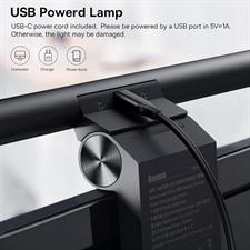 Baseus Monitor Light Bar Monitor Lamp with Touch Control, Dimmable Screen Desk Light Bar with 3 Light Modes, Computer Monitor Light for Home Office, USB Powered LED Desk Lamp Keyboard Light, Black