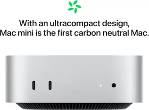 Apple Mac Mini MU9E3 with M4 chip with 10‑core CPU and 10‑core GPU: Built for Apple Intelligence, 16GB Unified Memory, 512GB SSD Storage, Gigabit Ethernet. Works with iPhone/iPad