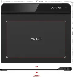XP-Pen Star G640 Digital Graphic Tablet 6x4 Inch Art Tablet with Battery-Free Stylus Pen Tablet for Mac, Windows and Chromebook (Drawing/E-Learning/Remote-Working)