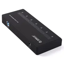 ORICO 7 Port USB 3.0 Smart-Charging Hub Max Deliver 5V2.4A for iPad or Other Tablets - Black