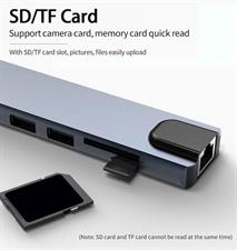 USB C HUB, 10 in 1 USB C Adapter with 4K HDMI, 100W PD, USB C Port, USB 3.0, RJ45 Ethernet, SD/TF Card Reader, Docking Station Compatible with MacBook Pro/Air USB C Laptops and Other Type C Devices