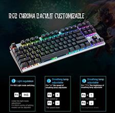 MEETION MT-MK04 RGB 87 Keys Mechanical Gaming Keyboard Wired USB Gaming Keyboard