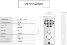 Hii AI Translator, Instant Translation Machine over 40 Languages with Anti-lost Function, Intelligent Voice Translator, Compatible with Most iOS and Android for Travelling Business Oral Communication