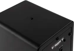 Monolith MM-3 Powered Multimedia Speakers - Black (Pair) with AptX Bluetooth, Front Headphone Jack, Digital Class D
