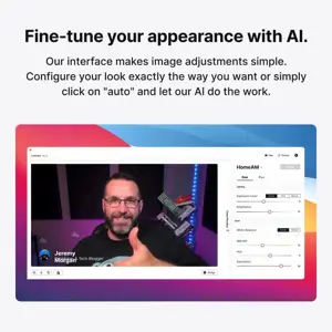 Lumina 4K Webcam: Studio-Quality Webcam Powered by AI. Look Great on Every Video Call. Compatible with Mac and PC (Rose Gold)