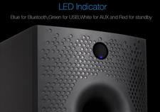 F&D F210X 2.1 Channel Multimedia Speaker (Black) | Wireless Bluetooth Speakers | Subwoofer Satellite Speakers/LED Display/USB/SD Card | Home Theatre | Powerful Bass | Speaker for Laptop, Pc & Mobile