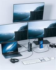 Baseus 17-in-1 USB C Docking Station to Cast on 3 Monitors with 100W PD USB-C Port