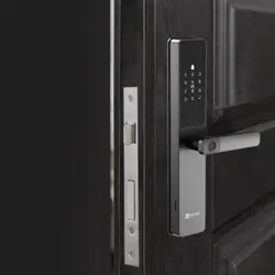 EZVIZ Smart Lock DL05, 7-in-1 Key-less Entry Door Lock, with Fingerprint Access, Multiple Unlock Options, Instant Alerts, Weather-Resistant, Child Safety Privacy Control (DL05-Grey)