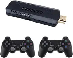 X2 Plus 64GB 30000+ Games, Game Stick Retro Video Game Console 4K Games Stick with 2.4G Wireless Controllers HD Output Game Machine Portable