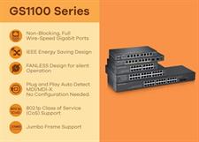 Zyxel 16-Port Gigabit Ethernet Unmanaged Switch  [GS1100-16]