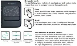 Logitech Wireless Touch Keyboard K400 with Built-In Multi-Touch Touchpad (Used)