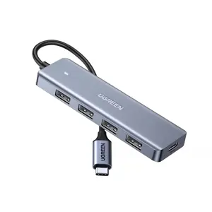 UGREEN 70336 USB C to USB A Hub with 4 USB 3.0 for Laptop, MacBook Pro/Air, Mac mini M4, iMac, iPad Pro, Chromebook, Dell XPS, Galaxy S23, and More, 0.5FT