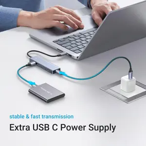 UGREEN 70336 USB C to USB A Hub with 4 USB 3.0 for Laptop, MacBook Pro/Air, Mac mini M4, iMac, iPad Pro, Chromebook, Dell XPS, Galaxy S23, and More, 0.5FT