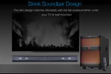 F&D T200X 140 W 2.1 Channel Soundbar Cum Tower Speaker Wireless Bluetooth Multimedia TV Speaker with Multicolor LED Display, Remote, Digital FM & USB