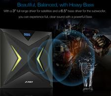 F&D F550X 112W 2.1 Channel Bluetooth Multimedia Speakers with Subwoofer, Remote, USB, SD Card, NFC