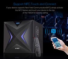F&D F550X 112W 2.1 Channel Bluetooth Multimedia Speakers with Subwoofer, Remote, USB, SD Card, NFC