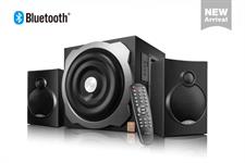 F&D A521X 104W 2.1 Channel Bluetooth Multimedia Speakers with Subwoofer Satellite Speaker, Remote, Digital FM & USB