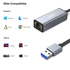 BENFEI USB to Ethernet Adapter, USB 3.0 to 10/100/1000 Gigabit Ethernet LAN Network Adapter Compatible for MacBook, Surface Pro, Notebook PC with Windows7/8/10, XP, Vista, Mac