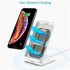 Choetech T524-S 10W Fast Wireless Charging Stand Pack of 2, Black