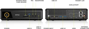 ZOTAC ZBOX E MAGNUS EN1060 MAGNUS Gaming Mini PC Intel Kaby Lake Core i5 NVIDIA GeForce GTX 1060 VR Ready (Used)