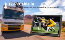 KCR 13.3 inch Small TV,Portable TV with Antenna,ATSC Digital TV,Support Camping/car/Travel/Viewing,Built in Rechargeable Battery,USB,AV Video,HDMI Input Port