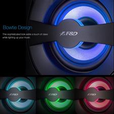 F&D F380X 108 W 2.1 Channel Wireless Bluetooth Multimedia Speaker with Subwoofer Satellite Speaker, Multicolor LED, Remote, NFC, Digital FM & USB, SD Card