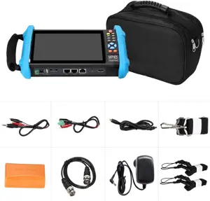 7" IPS Touch Screen 4K H.265 IP Camera Tester - IPC-9800 Plus, CCTV, CVBS, Analog Tester, Built-in WiFi, POE, HDMI, RJ45 TDR, Dual Window, 8GB TF Card, Firmware