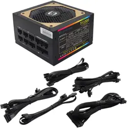 T.F.SKYWINDINTL 1000W RGB ATX 1000 WATT PC Power Supply PC Modular PSU Switching Gaming Mining Power Supplies Computer Source