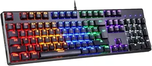 Mechanical keyboard Motospeed CK107 RGB (black)