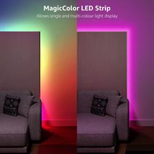 Lepro LED Strip Lights, 32.8ft Music Sync Magic Color Light Strip with Remote, Dreamcolor  Color Changing Lights, 5050 RGB Lights for Bedroom, Home, Gaming Room, Party, TV, Wall Decor