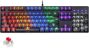 Mechanical keyboard Motospeed CK107 RGB (black)