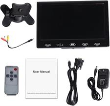 TOGUARD 7 inch Ultra-Thin High-Res 1024 * 600 Monitor, AV/VGA/HDMI Input,Portable TFT LCD CCTV Video Display Screen,Touch Button, Built-in Speaker, for Security Surveillance Cam (New)