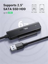 UGREEN USB 3.0 SATA Cable Adapter for SSD and Hard Drives 2.5 Inch External Hard Drive Supports UASP Trim Smart, Compatible with Windows Mac OS Chrome OS Linux 0.5M