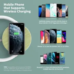 ELEHOT Bedside Lamp Table Lamp Touch Dimmable with 10 W Wireless Charger Night Light with 3 Levels Brightness for Bedroom Living Room Office (10 W)