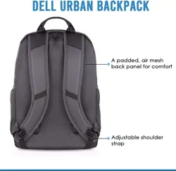 Dell Urban 15.6-inch Laptop Backpack, Grey (Used)