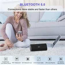AY Portable Bluetooth Speaker 30W, IPX7 Waterproof Speaker with Louder Stereo Sound & Richer Bass, TWS, Microphone, Durable Wireless Speaker 24H Playtime for Outdoors,Camping, Beach,Travel,Home Party.