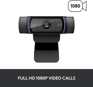 Logitech C920S HD Pro Webcam, Full HD 1080p/30fps Video Calling, Clear Stereo Audio, Light Correction, Privacy Shutter, Works with Skype, Zoom, FaceTime, Hangouts, PC/Mac/Laptop/Tablet/XBox (Renewed)