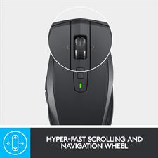 Logitech MX Anywhere 2S Wireless Mouse Use On Any Surface, Hyper-Fast Scrolling, Rechargeable, Control Up to 3 Apple Mac and Windows Computers and Laptops (Bluetooth or USB)